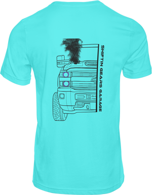 Blue Rolling Coal Tee